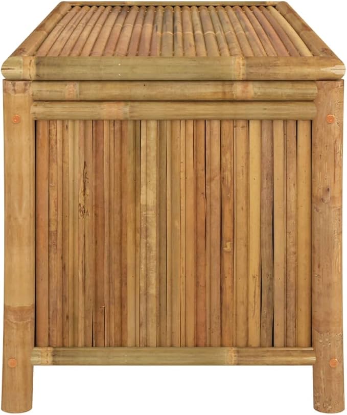 Patio Storage Box, Delivery Boxes For Outside Deck Box Outdoor Storage Bench Outdoor Storage Box Outdoor Furniture Suitable For Patios Gardens Pool Backyard 43.3"x20.5"x21.7" Bamboo