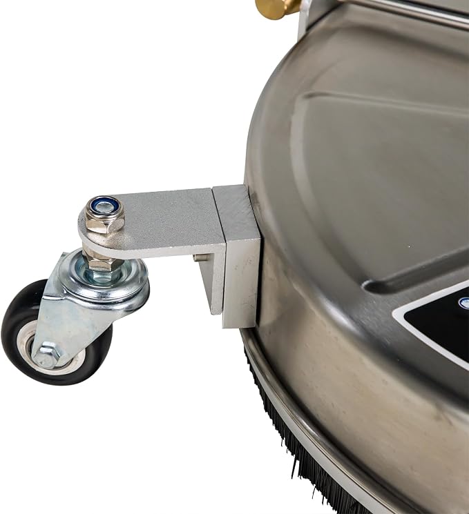 SCITOO 18" Pressure Washer Surface Cleaner 4000 PSI with 4 Wheels,1/4" Quick Connector and Washer Accessories for Concrete, Patio, Sidewalk, Deck and Driveways
