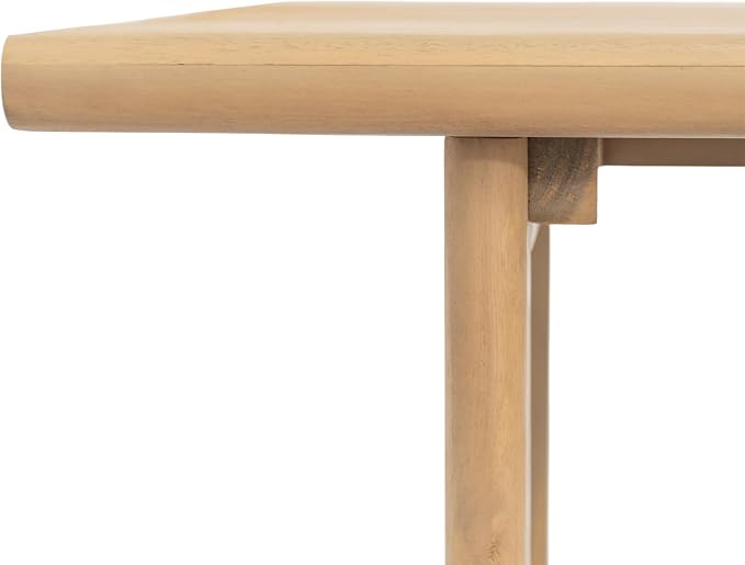 Christopher Knight Home Joei Indoor/Outdoor 2-Tier Console Table, Narrow Console Table for Entryway, Farmhouse Solid Wood Buffet Table with Bottom Shelf, Light Teak