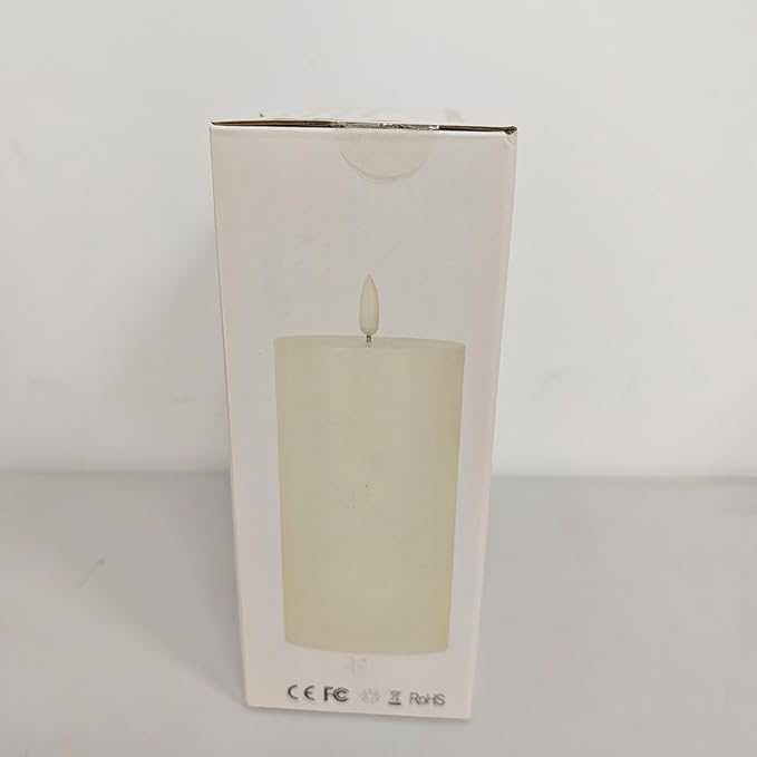 Pink Flameless Pillar Candles 6x3 Set of 2 with Timer, LED Battery Candles for Bedroom Decor, Decorative Candles for Nursery and Pink Room Decor