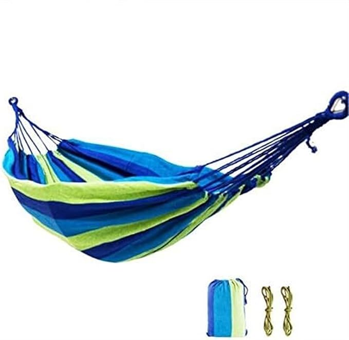 Hangmat 2 Person Hammock Colorful Rainbow Double 150x200 Cm Hammock Swing Hanging Hammock Swings Decor Buiten Hammock(D)