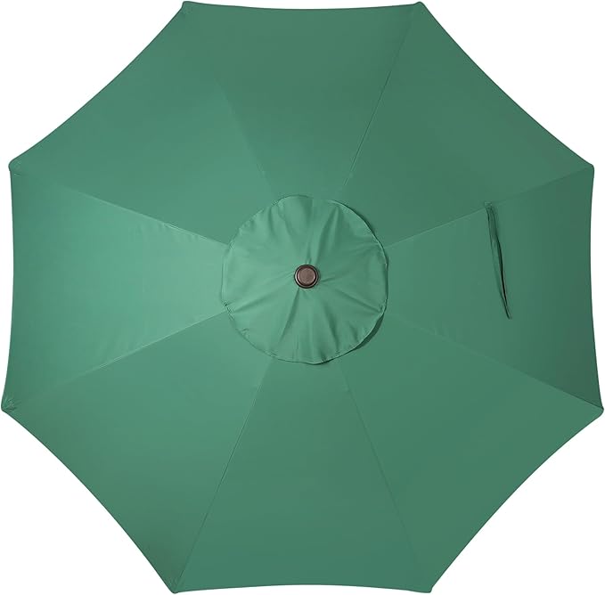Blissun 10FT Outdoor Patio Umbrella, Outdoor Table Umbrella, Yard Umbrella, Market Umbrella with 8 Sturdy Ribs, Push Button Tilt and Crank