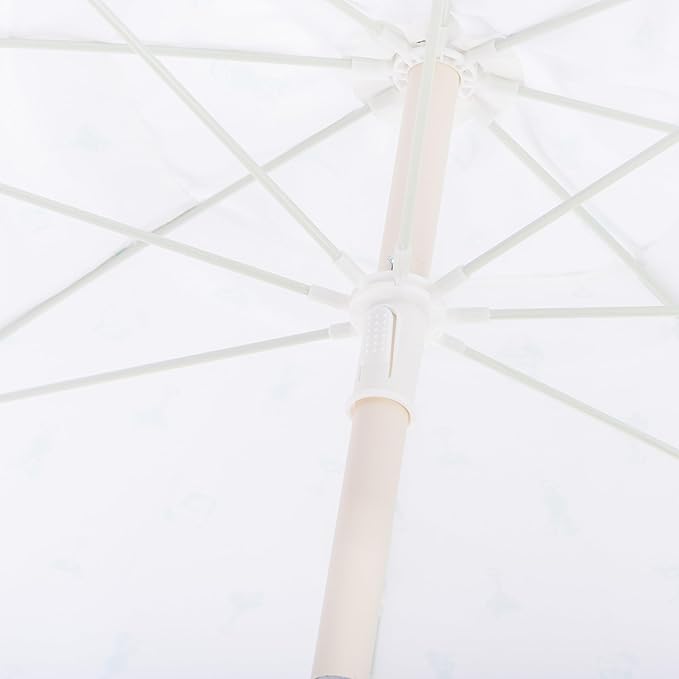 Business & Pleasure Co. Margaritaville Manana Umbrella - 6.5' Beach Umbrella Sand Anchor, 7' Tall Telescopic Aluminum Pole, UPF 50+