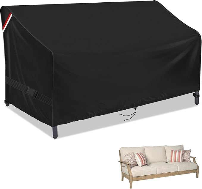 Outdoor Sofa Cover, 85 Inch Waterproof 3-Seater Bench Covers for Patio Loveseat, Couch, Glider, Heavy Duty Outside Furniture Couch Cover - 85" L x 37" W x 35" H