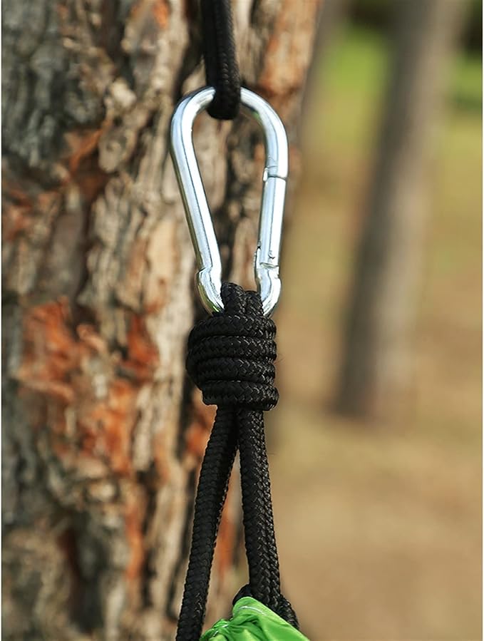 Camping Hammock, Portable Camping Hammock with Straps and Carabiner, Lightweight Parachute Hammocks Camping Accessories(E)