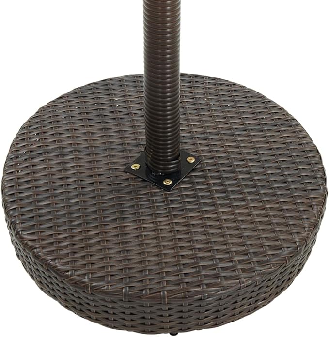 Patio Furniture Outdoor Patio Furniture Set Modern Conversation Set Bistro Set for Home, Lawn and Balcony 3 Piece Patio Bar Set with Cushions Poly Rattan Brown
