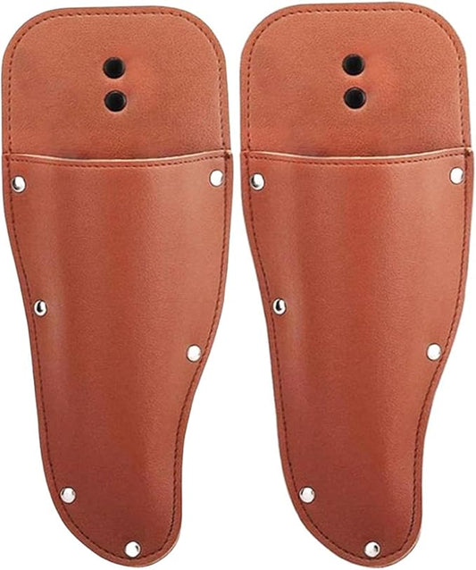 2pcs Pliers Holster,Garden Pruner Sheath, Pruner Holster, Premium PU Leather Holster Protective Case Cover Scabbard for Gardening Pruning Shears Scissor