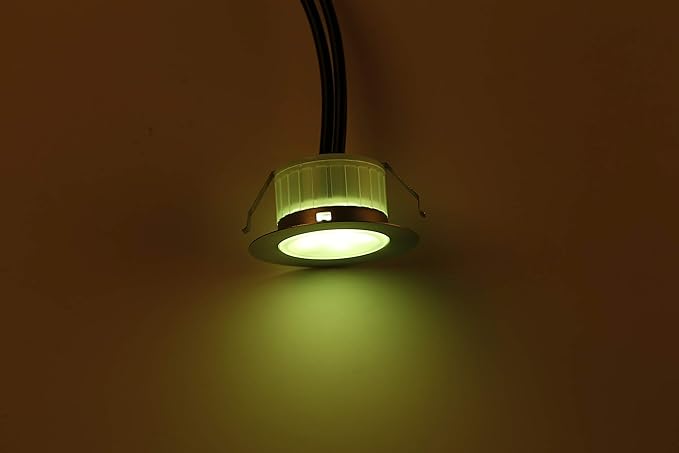 FVTLED LED Deck Lighting, 1pcs Φ1.22 Low Voltage LED Step Light Waterproof Decor Recessed Lamps Color Changing Light