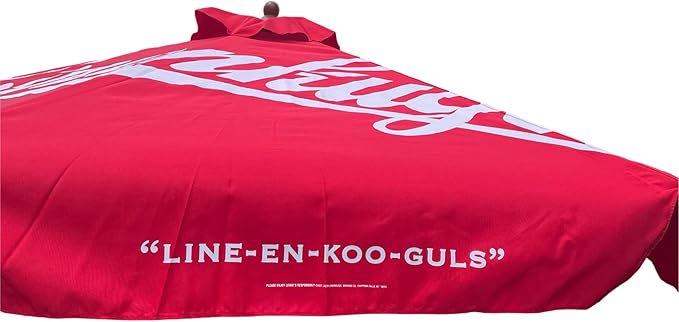 Leinenkugels Market Shade Umbrella | 7ft x 6 | Wood Pole
