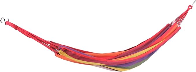 Northlight 76" Wide Striped Woven Cotton Single Brazilian Hammock