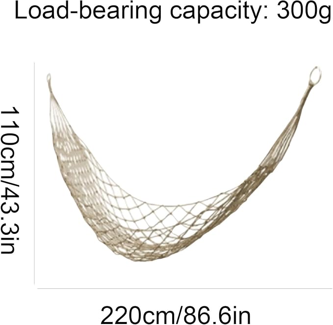Nylon Ropes Hammock Net Woven Outdoor Camping Multi-Purpose Lightweight Portable Tree Hanging Hammock