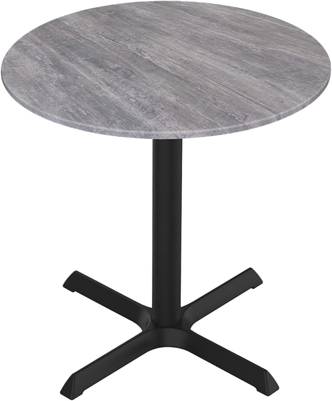 HBS 30" Tall OD211 Indoor/Outdoor All-Season Table with 36" Diameter Greystone Top