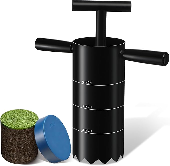 Portable Golf Hole Cutter with Detachable Handle, USGA Standard 2 Inch, 4 Inch and 6 Inch Holes Digger Tool, Golf Holes for Backyard Putting Green Hole Cutter, Lawn Garden Outdoor Practice Training