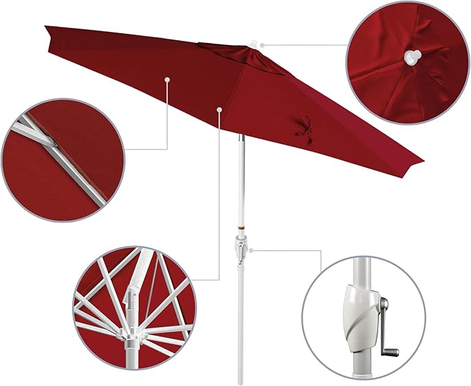California Umbrella 9' Rd Aluminum Patio Umbrella