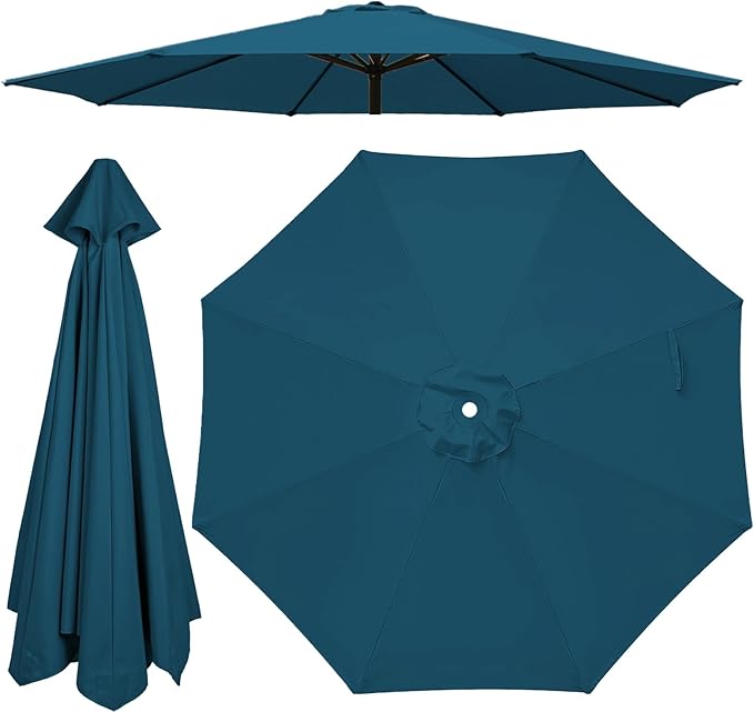 Patio Umbrella Replacement Canopy Only,Outdoor Table Market Yard Umbrella Top for Outdoor Umbrella Canopy