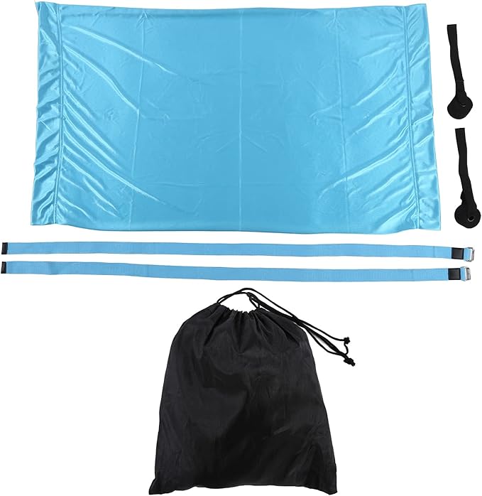 Yoga Hammock Handstand Split Leg Stretchable Aerial Yoga Swing, Adjustable Portable Elastic Hammock with Door Anchors and Straps for Home Gym Yoga Training (Sky Blue)