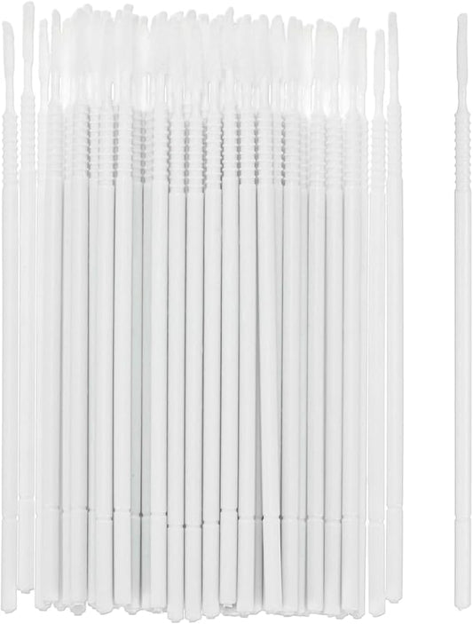M METERXITY 100-Pack Pollinator Brush, 0.08inch/2mm Plastic Vegetable Pollinator Pen Manual Pollination Tool for Gardening/Greenhouse/Hydroponic Plant/Flowers [White]