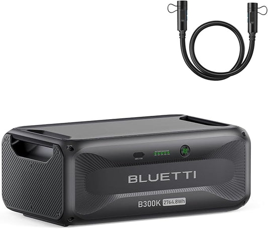 BLUETTI B300K Expansion Battery, 2764.8Wh LiFePO4 Pack for Power Station AC200L AC300 AC500 AC200MAX, Extra Battery for Home, Emergency, Road Trip