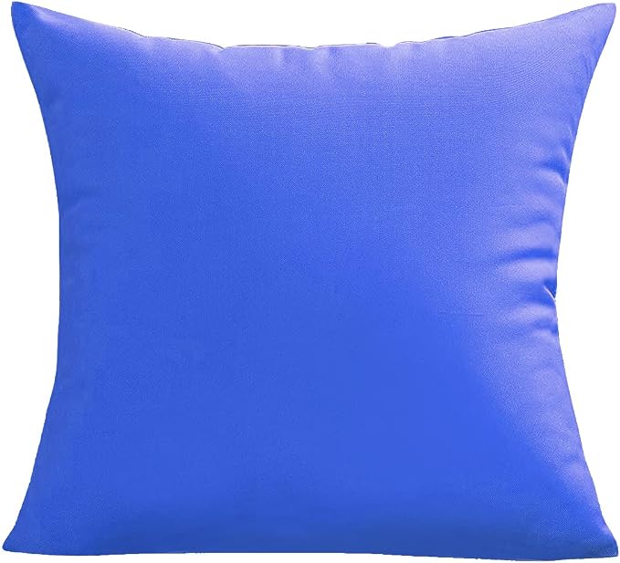 VAKADO Outdoor Waterproof Throw Pillow Covers 24X24 Set of 2 Decorative Blue Patio Furniture Cushion Cases Outside Decor for Couch Garden Bench Porch