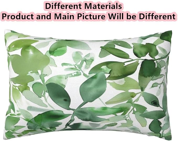 Green Pillows Pack of 2 70x90 cm/28x36 Inch, Plant Pillow Covers Winter Decorative Pillows, Soft Throw Pillow Covers Rectangle Pillow Cover with Hidden Zipper, Modern Home Decor Aeshetic, Gifts -hs111