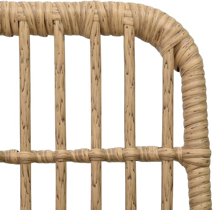 Bistro Set,Patio Lounge Set,Outdoor Furniture,Outdoor Furniture Sets,Patio Conversation Sets,for Garden,Deck,Backyard,3 Piece Poly Rattan Oak