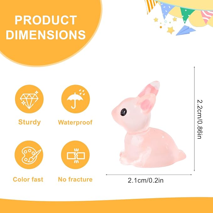 110 pcs Luminous Mini Resin Animals Many Styles Variety Tiny Animals Figures Miniature Little Small Animal Figurines Bulk for Micro Fairy Garden Landscape Accessories Hide Crafts Decor Aquarium