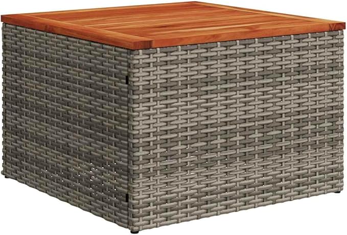 vidaXL Patio Sofa Set with Cushions 5 Piece, Outdoor Conversation Set, Sectional Sofa for Balcony Garden, Patio Furniture, Gray Poly Rattan