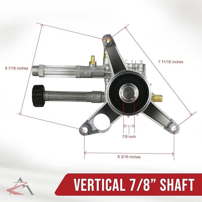 The ROP Shop 2600 psi, 7/8" Shaft, Left-Handed, Power Pressure Washer Pump & Deluxe Spray Kit