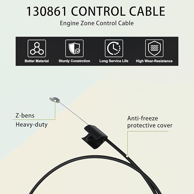 532130861 Control Cable,for Poulan WeedEater Craftman 532851809 532851668 917372910 Lawn Mower Push Mower Cable Parts