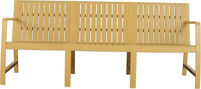 KEIKI 1 PC Outdoor Indoor 3-Seater Sofa PP Furniture Conversation Set Easy Assembly for Patio