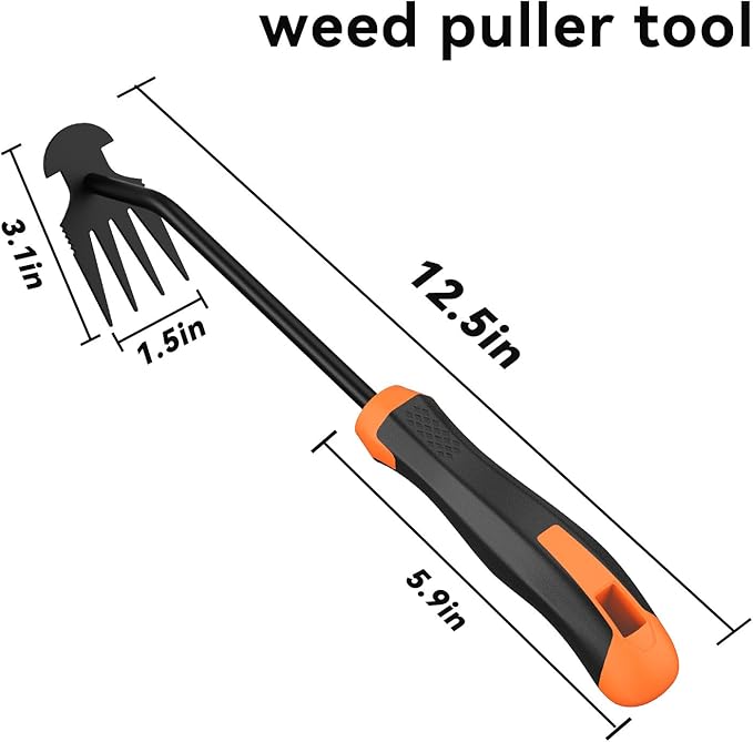 Weed Puller Tool,Portable Garden Hand Tool for Weed Removal,2026 New Garden Weeder Tool Stainless Steel Hand Weeder Tool,Tools for Vegetable Gardening Backyard Farm Planting & Weeding
