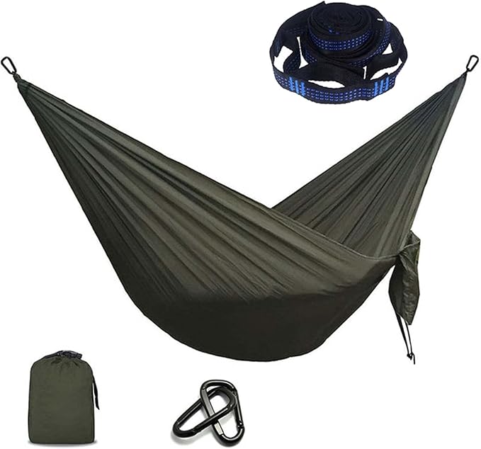 Camping Hammocks for Outside, Double Hammock Chair Outdoor, Portable Hammock for Trees, Hammocks for Outside Heavy Duty, for Beach, Backyard, Patio