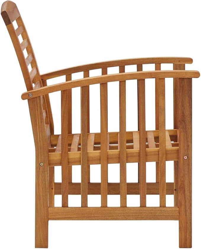 Patio Lounge Set,Outdoor Patio Furniture,Outdoor Chat Conversation Set,Garden Furniture Sets,for Patio,Backyard,Garden,Outdoor,5 Piece Solid Acacia Wood