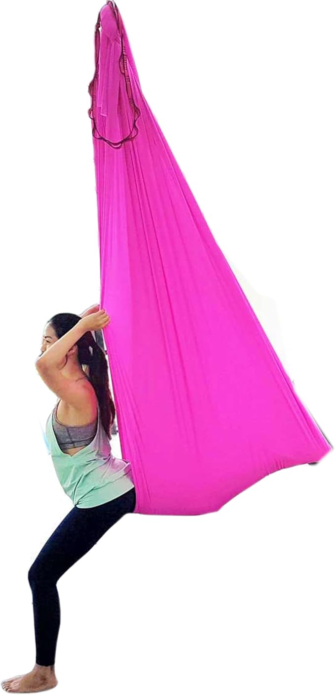 Deluxe Pilates & Yoga Flying Swing Aerial Hammock - Silk Fabric (5mx2.8m)
