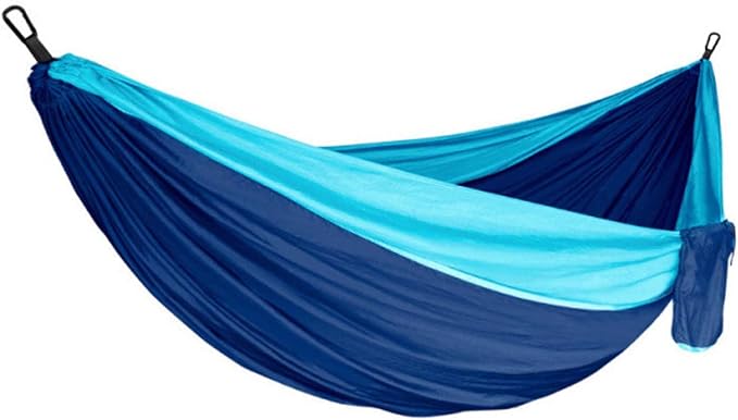 Portable Hammock, Camping Hammock for Outdoor Adventure, Double Hammock with Storage Bag, Lightweight Hammock for Patio Backyard Hiking Travel Beach
