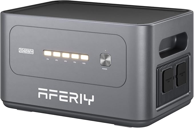 AFERIY Expansion Battery 2048Wh for Nomad1800 Pro ONLY, LiFePO4 Add-On Battery Pack (Not a Power Station), Supports Up to 2 Expansion Batteries, for Home Backup, RV, Camping