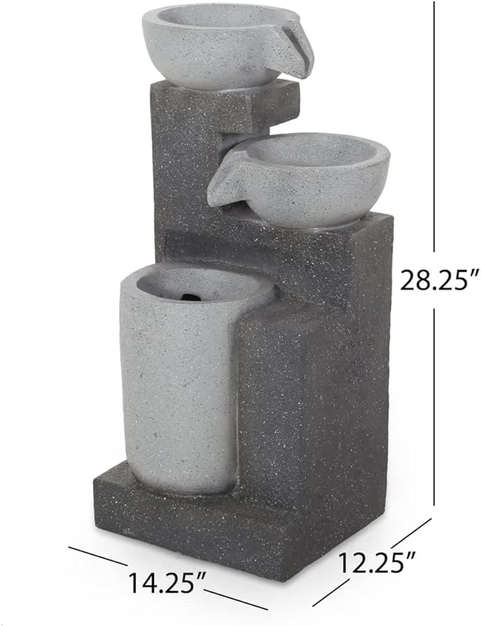 Christopher Knight Home Catoosa Outdoor Fountain, Multi Gray