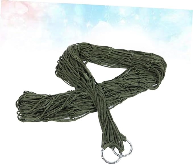 Yardwe Nylon Hammock for Outside Hammock Outdoor Leisure Bed Swing Portable Easy to Carry for Pool Lake