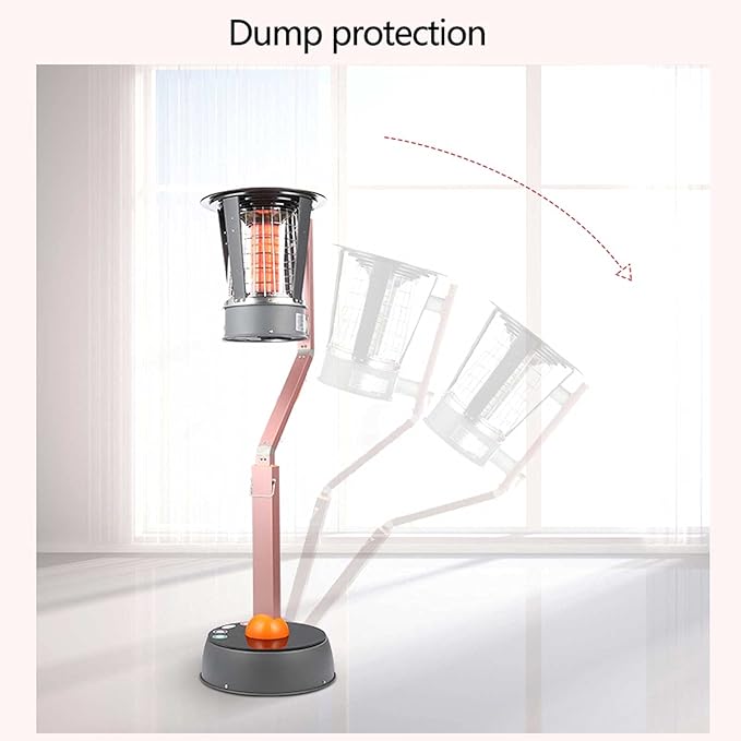 Outdoor Portable Patio Heater,6kW Garden Gas Heater,Height Adjustable,360° Heating,for Indoor,Weddings,Parties,Commercial Use.