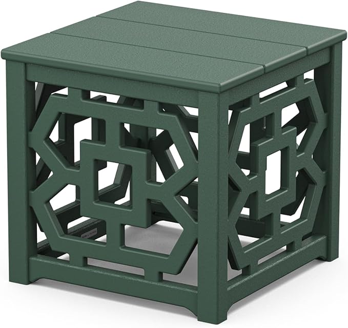 Martha Stewart by POLYWOOD® Chinoiserie Accent Table in Green