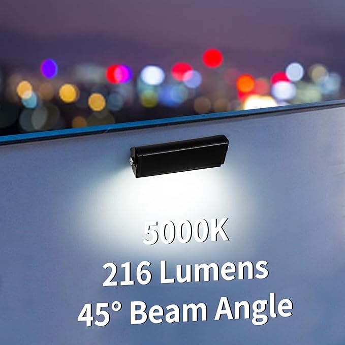4inch 1.8W 12V AC/DC Low Voltage Landscape Lighting,5000K Daylight White Retaining Wall Light,Hardscape Lighting Paver Light,50,000 Hours Lifespan Outdoor Step Light,8Packs-Black