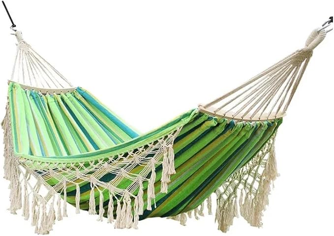 Hammock. Beach Self-Driving Travel Picnic Barbecue Camping Outdoor Hammock Double Swing Canvas .Hammocks for Outside
