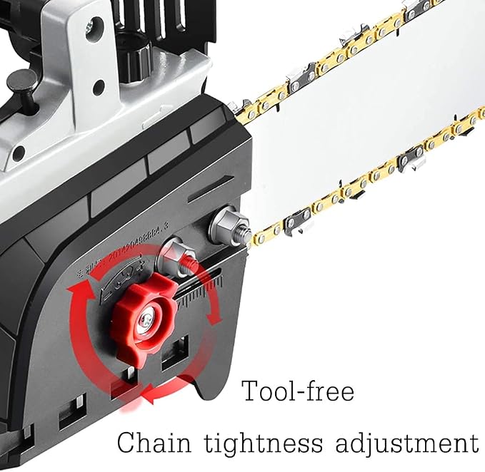 Cordless Chainsaw 16 7800mAh Power, 4800W Power, Dual Battery Drive, Used for Cutting and Felling Branches and Wood