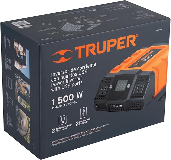 Truper 1500 W Power Inverter