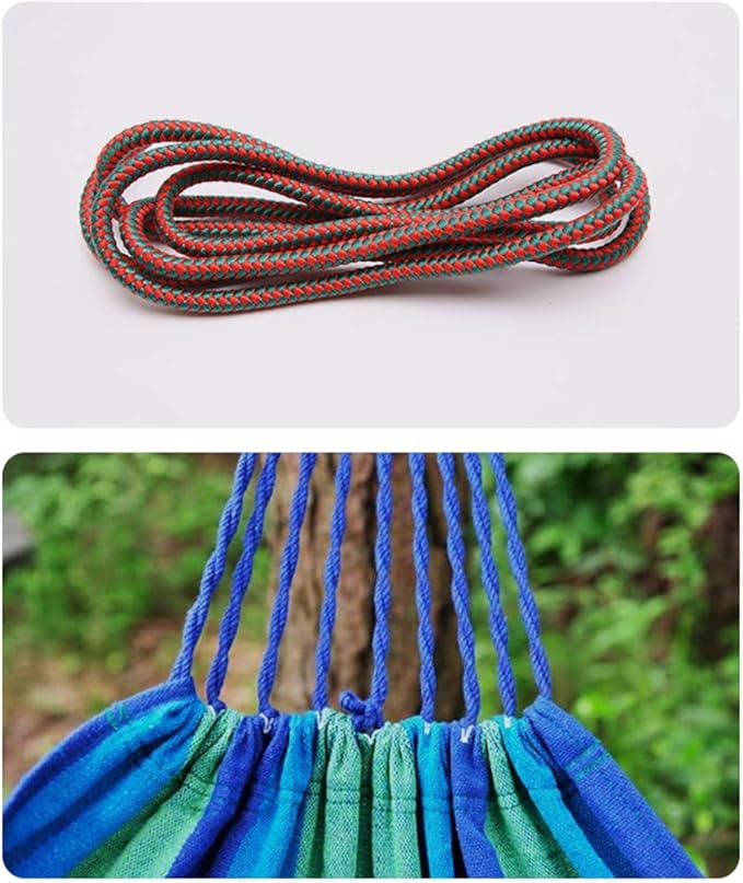 Camping Hammock, Hammock Outdoor Camping Rope Canvas Hanging Chair Indoor Dormitory Single Swing Bedroom Hammock Portable Outdoor Travel Camping Equipment(Rojo)
