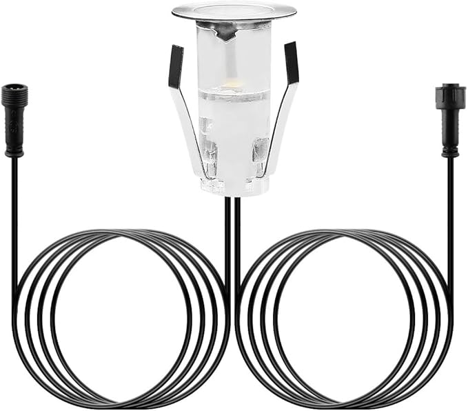 LED Deck Lights 0.7" Tiny Deck Driveway Light Dock Path Step Road Light Outdoor and Indoor Decoration Security Lighting (RGB, 1pcs)