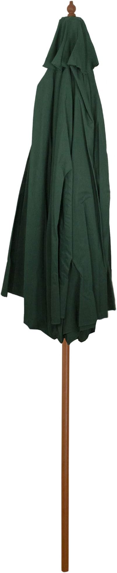 Northlight 8.5ft Outdoor Patio Market Umbrella with Wooden Pole, Green