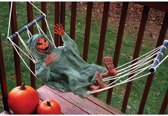 Pumpkin Lazy Bones in Hammock