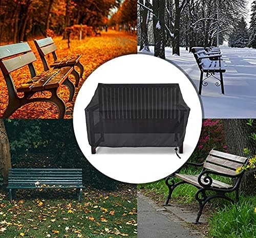 Patio Bench Cover,Outdoor 2-Seater Waterproof Outdoor Loveseat/Glider/Sofa/Furniture Cover,52"L x 26"W x 35"H