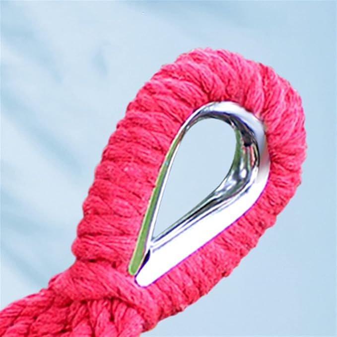 Camping Hammock, Outdoor Cotton Hammock 190 x 80 cm Portable Hammock for Camping, Terrace, Backyard, Porch, Courtyard Beach Outdoor and Indoor use(Rojo)